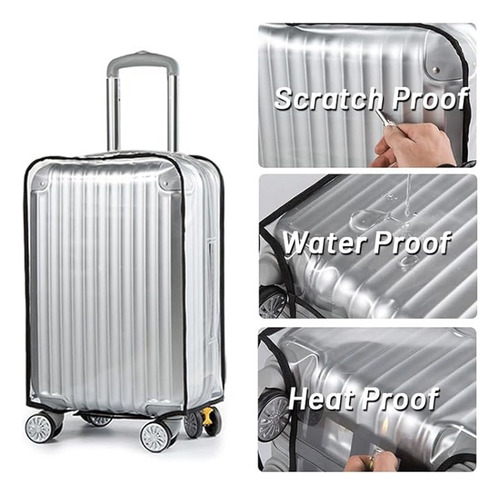 Protector Funda Para Maleta De Viaje Plastico Impermeable Color 24inch