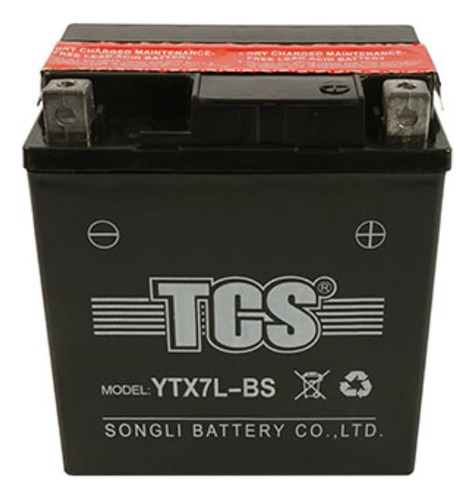 Batería Moto Tcs 6 Amp (- +)  Ytx7-bs