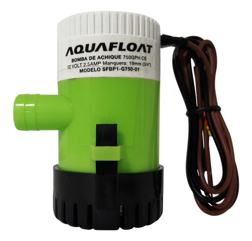 Bomba De Achique Eléctrica 1100 Gph 12v Aquafloat Nautica Mm