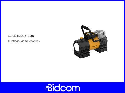 Inflador Portátil Para Auto Gadnic Compresor De Aire 12v 90w