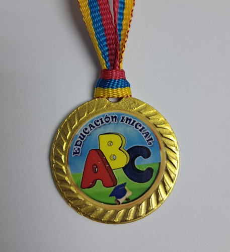 Medallas Promocion De Preescolar X 2 Medallas Con Cinta 