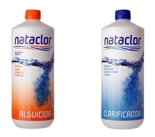 Combo Clarificador + Alguicida X 1lt Nataclor