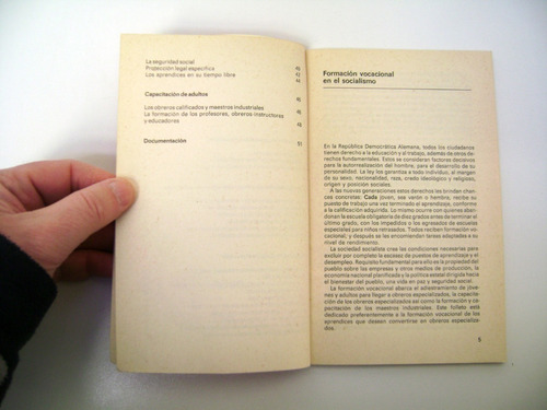Formacion Vocacional Rda Propaganda Alemania Comunista Boedo (Usado)