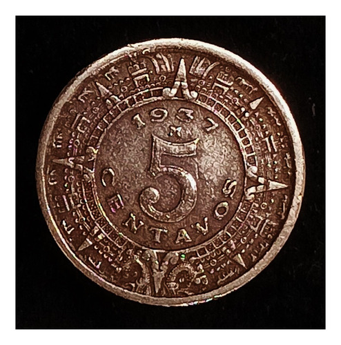 México 5 Centavos 1937 Excelente Km 423