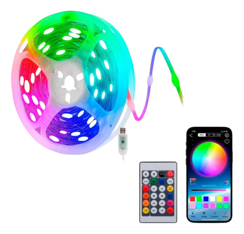 Tira Inteligente Sumergible Audioritmica Bluetooth 10 Mts Rgb