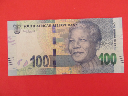 Billete Sudafrica 100 Rand Nelson Mandela Unc Muy Escaso 