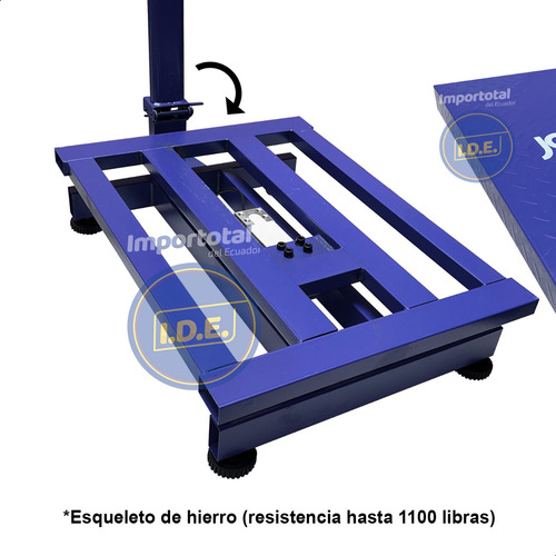Balanza Jontex Plataforma 60 Cm X 45 Cm / 1100 Lb Ó 500 Kg
