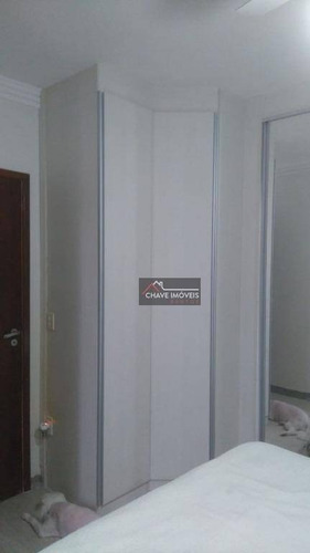 Sobrado Com 3 Dormitórios À Venda, 99 M² Por R$ 550.000,00 - Macuco - Santos/sp - So0101