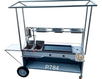 Comprar Carrito De Comida Con 2 Freidoras Plancha Y Panera P784