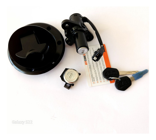 Kit Switch Encendido+tapa Tanque+seguro Duke 200ng/250ng/390