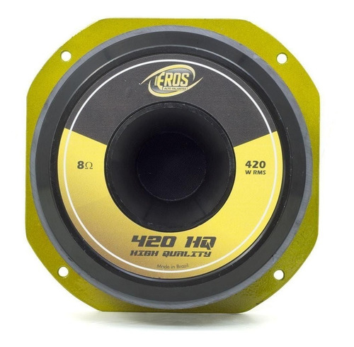 Auto Falante 8 Polegadas Eros E420 Hq 8 Ohms Woofer 420w Rms