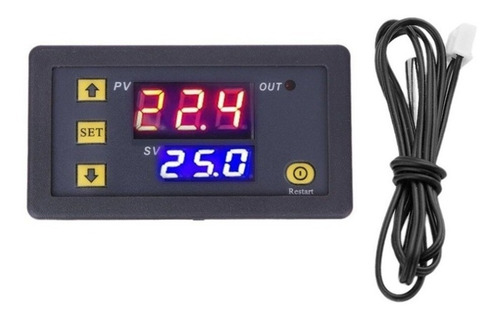 Controlador De Temperatura Sensor 12v Termostato W3220