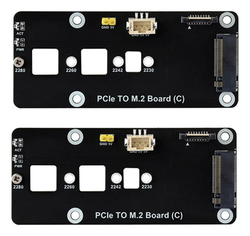 Placa Adaptadora Para Rpi 5 Pcie A M.2 Para 5 Pcie A M.2 Nvm