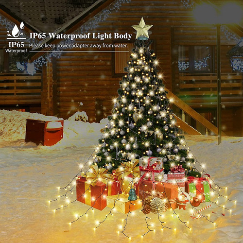 2024 Cadena De Luces For Árbol De Navidad, Con 8 Modos