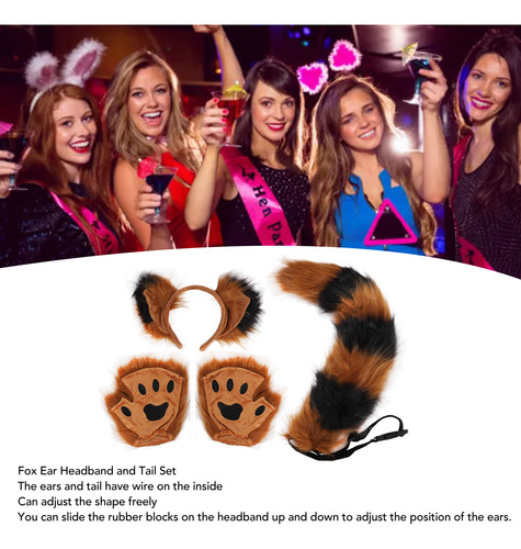 Juego De Guantes Para Cosplay Con Forma De Cola Y Garra, 3 U