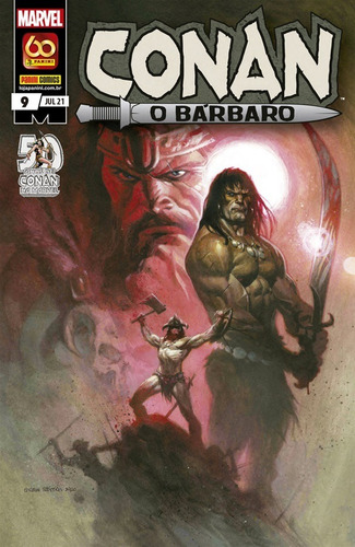Conan, O Bárbaro Vol. 9, de Eastman, Kevin. Editora Panini Brasil LTDA, capa mole em português, 2021