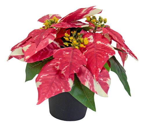 Planta De Pascua Artificial Navideña Realista Para Mesa De