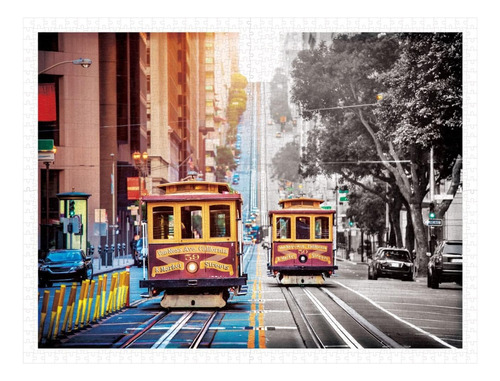 Tranvías De San Francisco: Rompecabezas 1200 Piezas Pintoo
