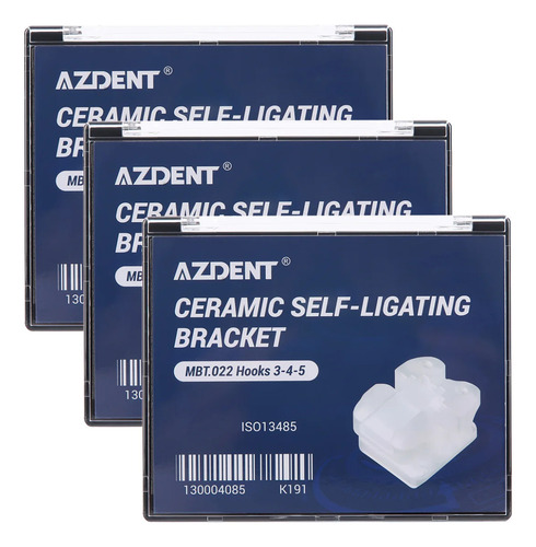 3 Kits Brackets Autoligado Estético Azdent Mini Roth .22 New (Usado)