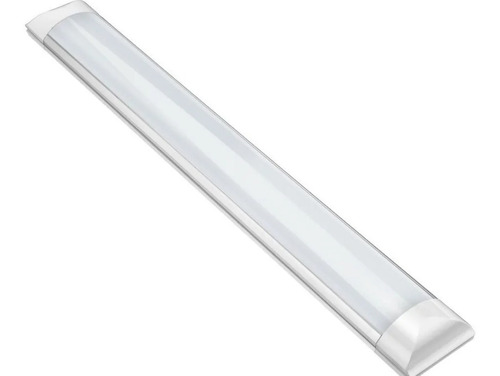Luminária Sobrepor Led 36w 120cm Tubular Slim Branca Frio