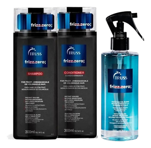 Kit Frizz Zero Truss - Shampoo + Condicionador + Spray