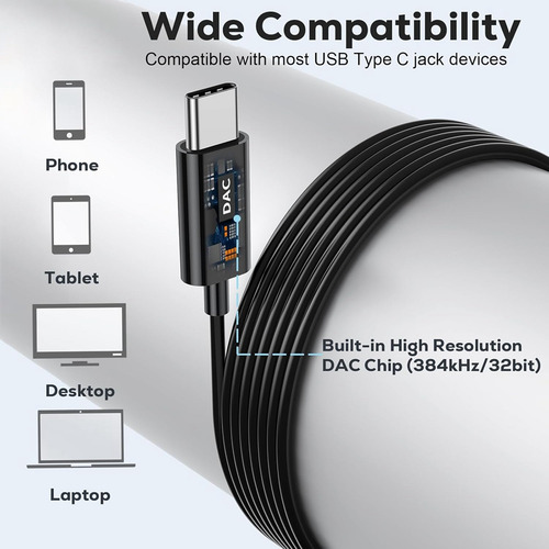 Auriculares Usb C Con Cable Magnético Y Micrófono, Entrada