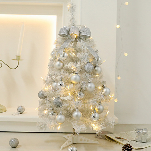 Decoración Navideña, Luminoso, Miniárbol, Árbol Blanco, Led
