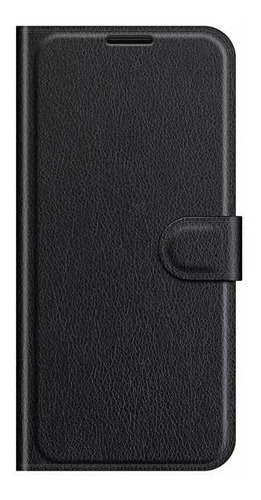 Funda tipo cartera negra con tapa compatible con Samsung A23 4G, color negro