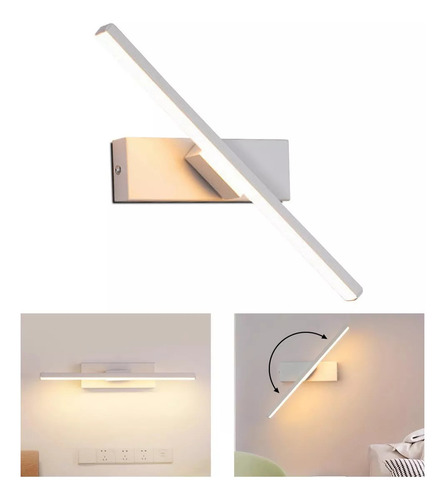 Dehobo 3000K/4000K/6000K LED Tres Colores Claros Lampara De Pared Interior Moderna Lámpara De Baño Dormitorio Lamparas De Dared Interior Lamparas Led Lamparas Para Baño Espejo Protección Para Los Ojos