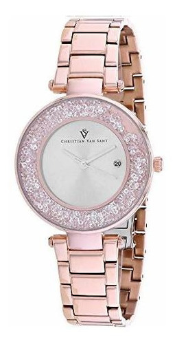 Women's Dazzle Quartz Stainless Steel Strap, Rose Gold, 16 C