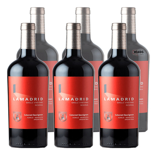 Vino Lamadrid Reserva Cabernet Sauvignon Caja X6 Unidades