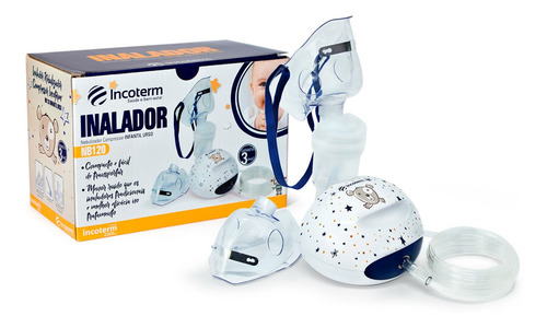 Nebulizador Inalador Compressor Infantil Urso Incoterm