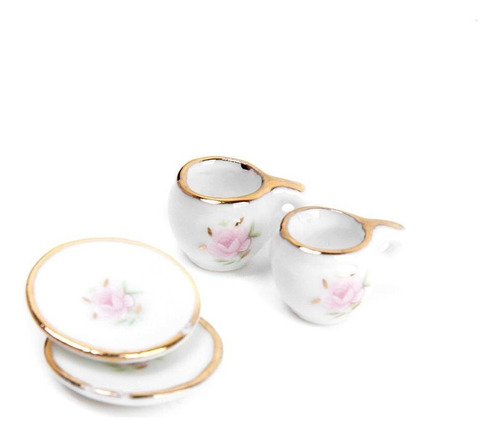 * Magideal 8pcs Casa De Muñecas Miniatura Vajilla Porcelana