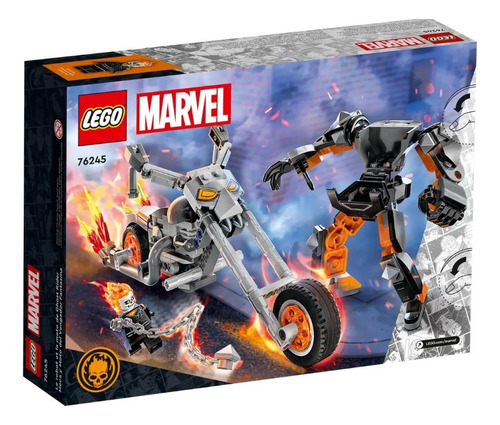 Lego Marvel Ghost Rider Motorista Fantasma Meca 264pzs