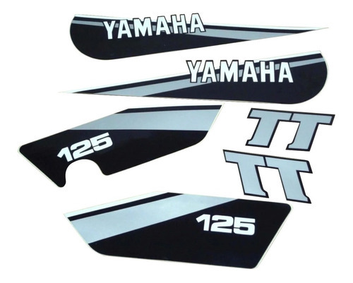 Adesivo Compatível Yamaha Tt125 1980 1981 Vermelha 00221