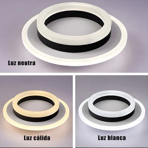 . Lámparas De Techo Led Decorativa Con 3 Modos De Luz 48w
