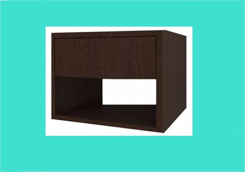 Mesita De Luz Flotante Con Un Cajon Gratis 7 Color A Elec. B