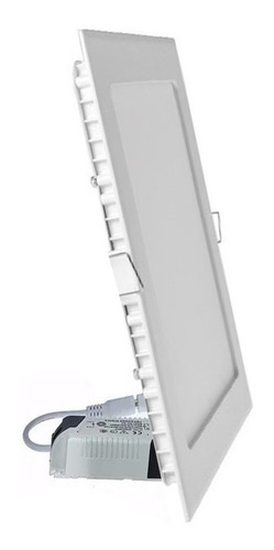 Imagen 1 de 6 de Panel Led Cuadrado 18 W Plafon Embutir Interelec Luz Fria