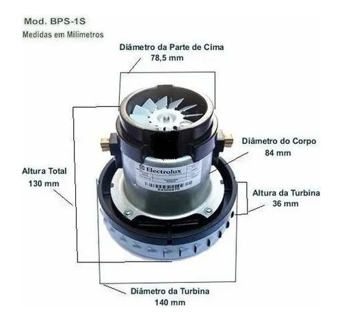 Kit 06 Motores Bps1s 220v 1000w A10 A20 Gt200 Gt300 Gt3000