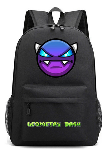 Mochila Escolar Geometry Dash Geometry Sprint De Tres Piezas