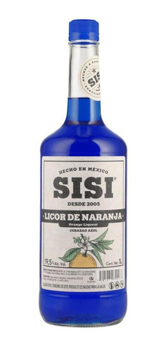 Pack De 6 Licor Sisi De Naranja Curacao 1 L