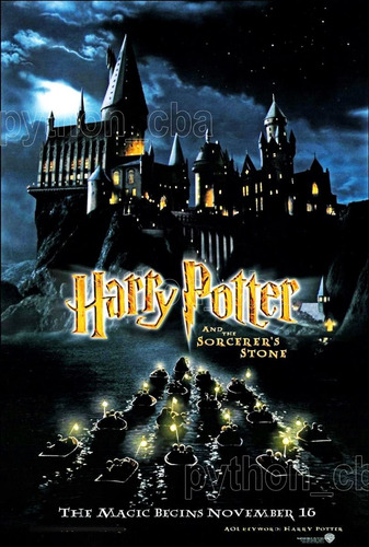 Pósters Harry Potter La Piedra Filosofal - 2001 - 120x85 Cm.