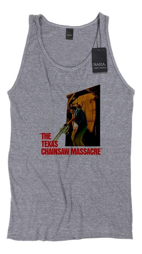 Musculosa Hombre Masacre Texas Dibujo Art Logo - Psmt2
