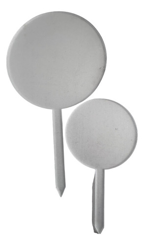 Cake Topper Circular Chico+grande Acrílico 3mm - 5 Paq Color Transparente Grande/chico
