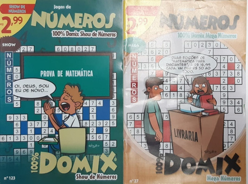 Imagem 9 de 10 de Kit 20 Revistas Domix Numeros (numerex) Sem Repetições Dj&as