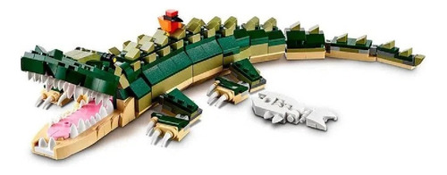 Brinquedo Lego Creator 454 Pecas 3 Em 1 Crocodilo 31121