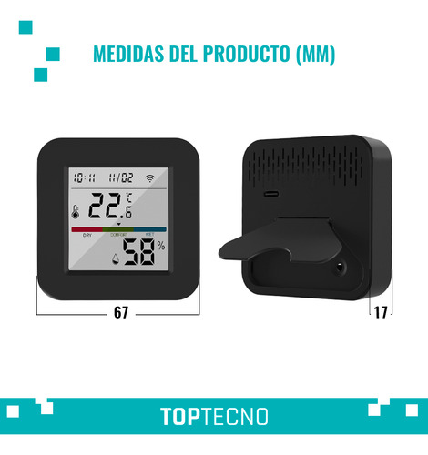 Control Remoto Smart Panel Sensor Temperatura Y Humedad App