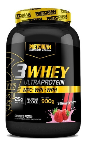 3 Whey Ultraprotein 900g - Pretorian -  Whey 3w