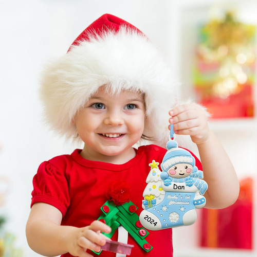 Adorno De Árbol De Navidad Personalizado Primer Año 2024