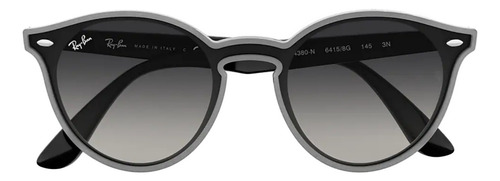 Anteojos de sol Ray-Ban Blaze talle Standard diseño Liso armazón matte grey y lente grey